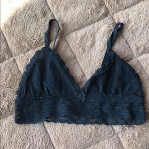 Black lace bralet